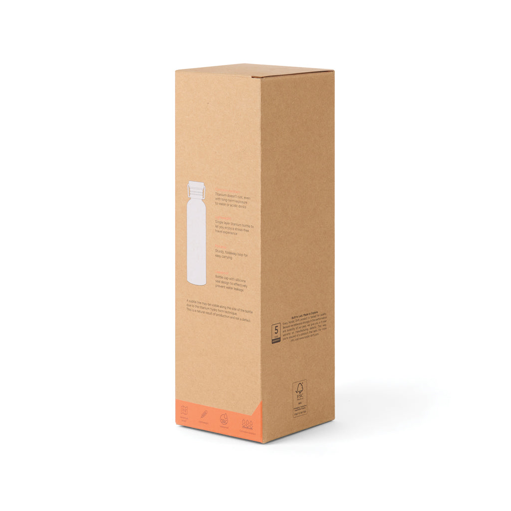Nordic Drift Trail Light Titanium vattenflaska 600 ml