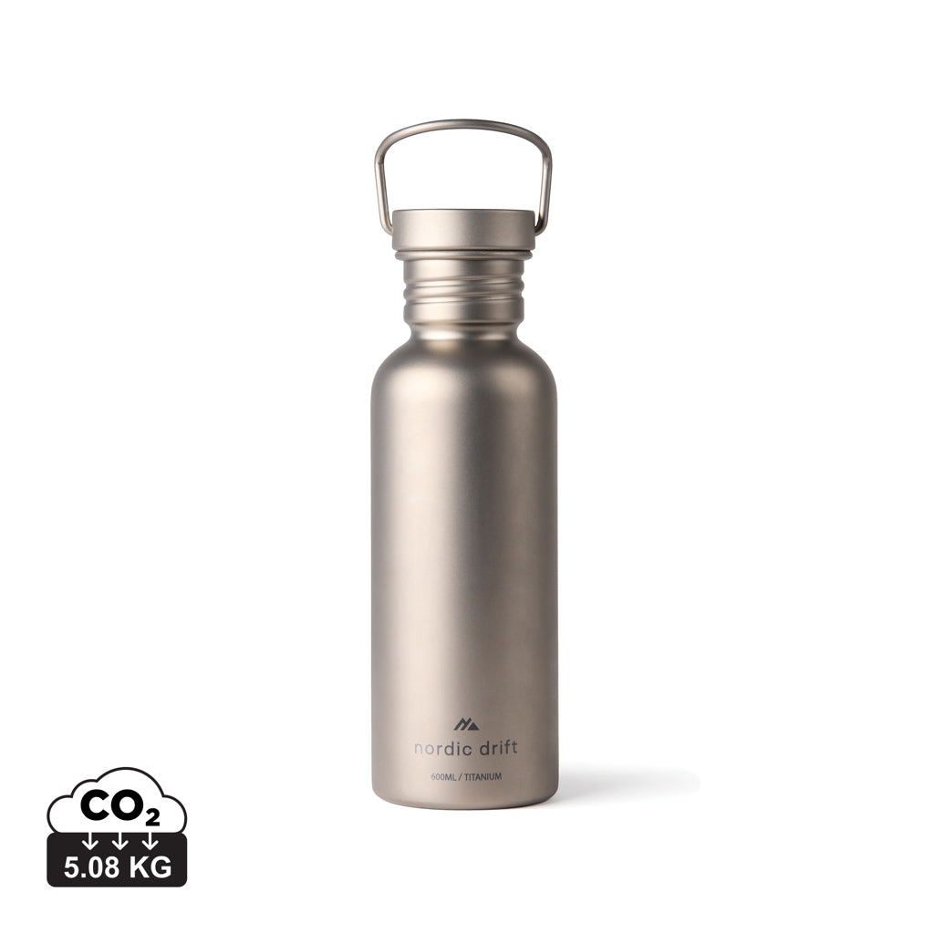 Nordic Drift Trail Light Titanium vattenflaska 600 ml