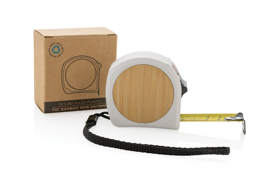 RCS återvunnen plast och bambu måttband 5M/19mm