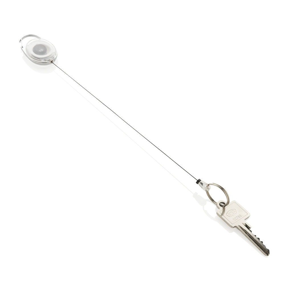 Nyckelring av återvunnen RCS certfierad ABS, utdragbar