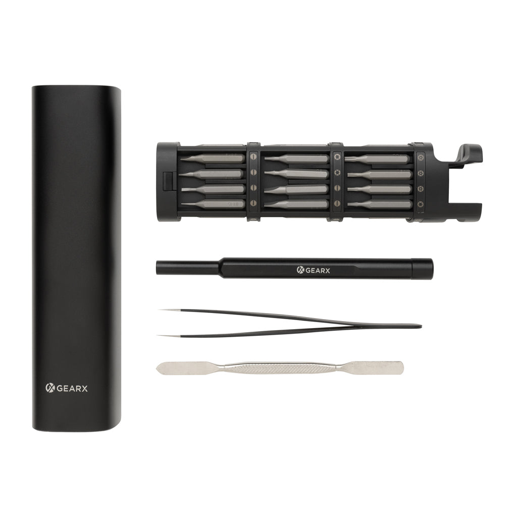 Gear X skruvmejsel-set 46 delar, RCS återvunnen aluminium