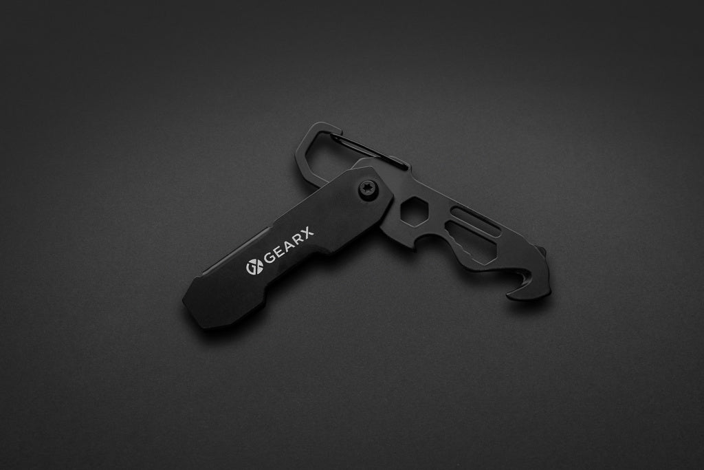 Gear X hopfällbart EDC-verktyg med karbinhake