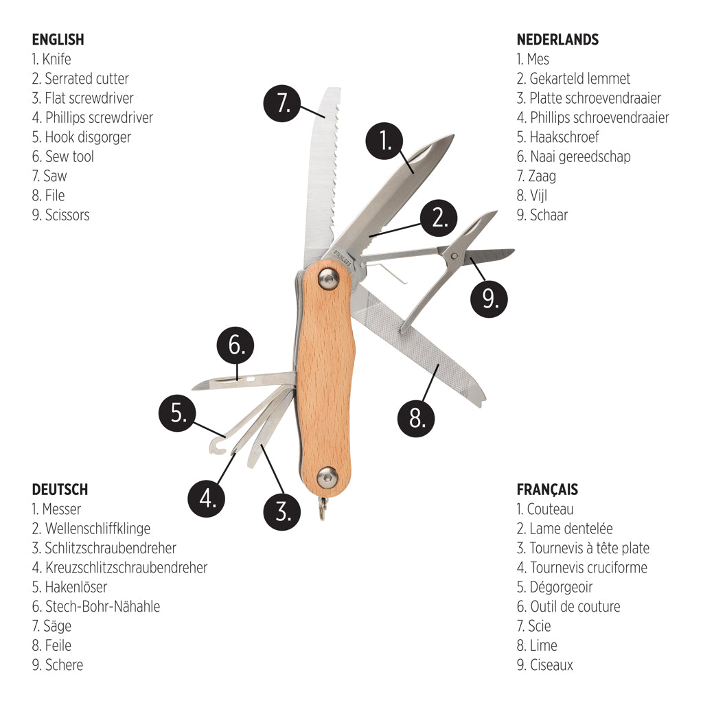 Trä fickkniv