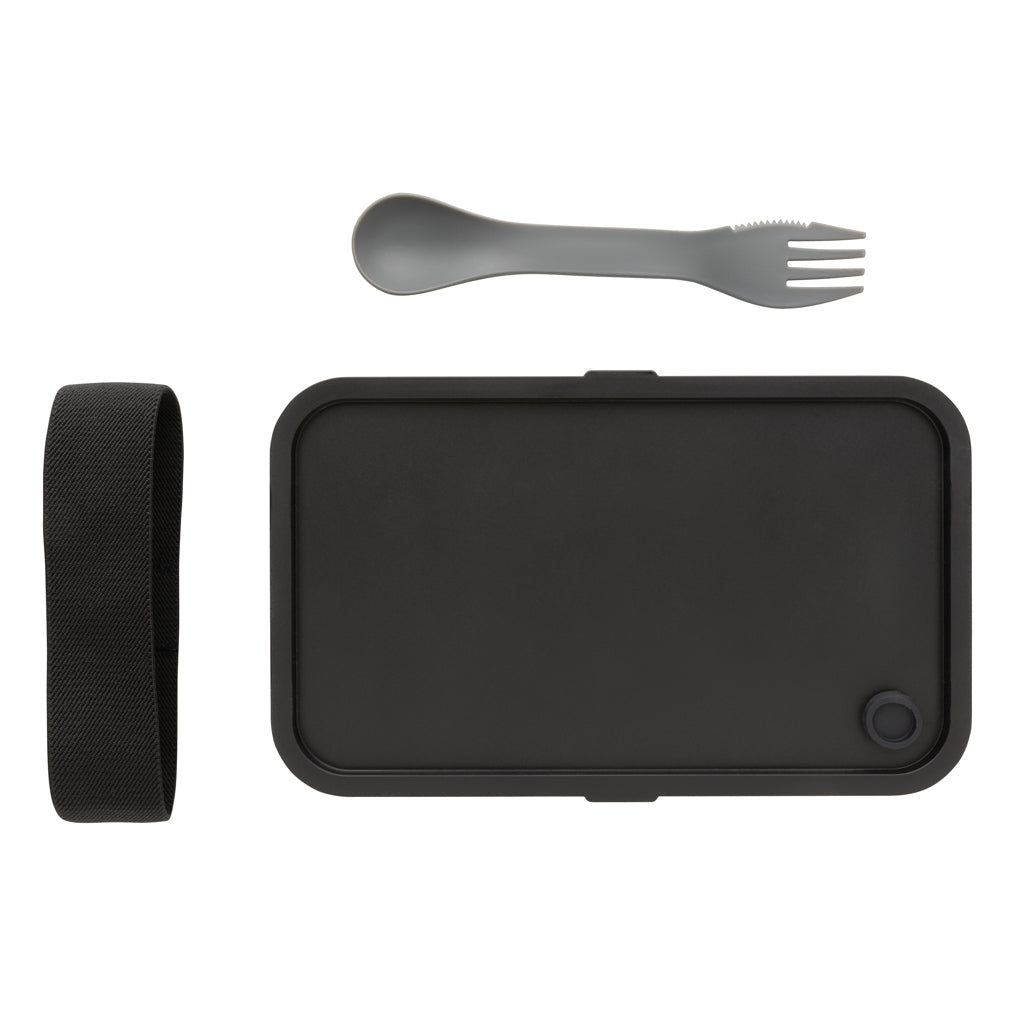 Lunchlåda med spork i GRS återvunnen PP