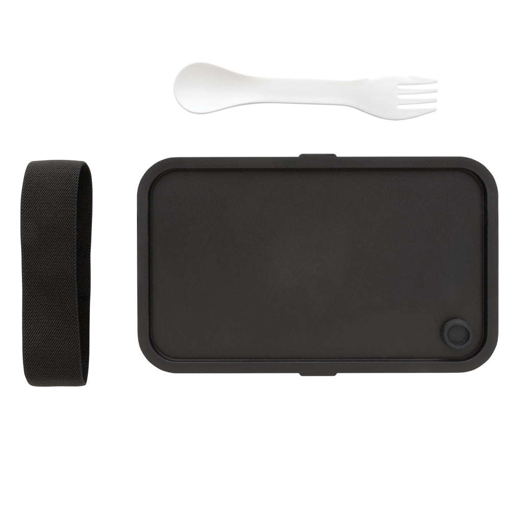 Lunchlåda med spork i GRS återvunnen PP