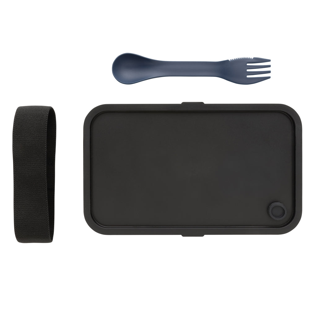 Lunchlåda med spork i GRS återvunnen PP