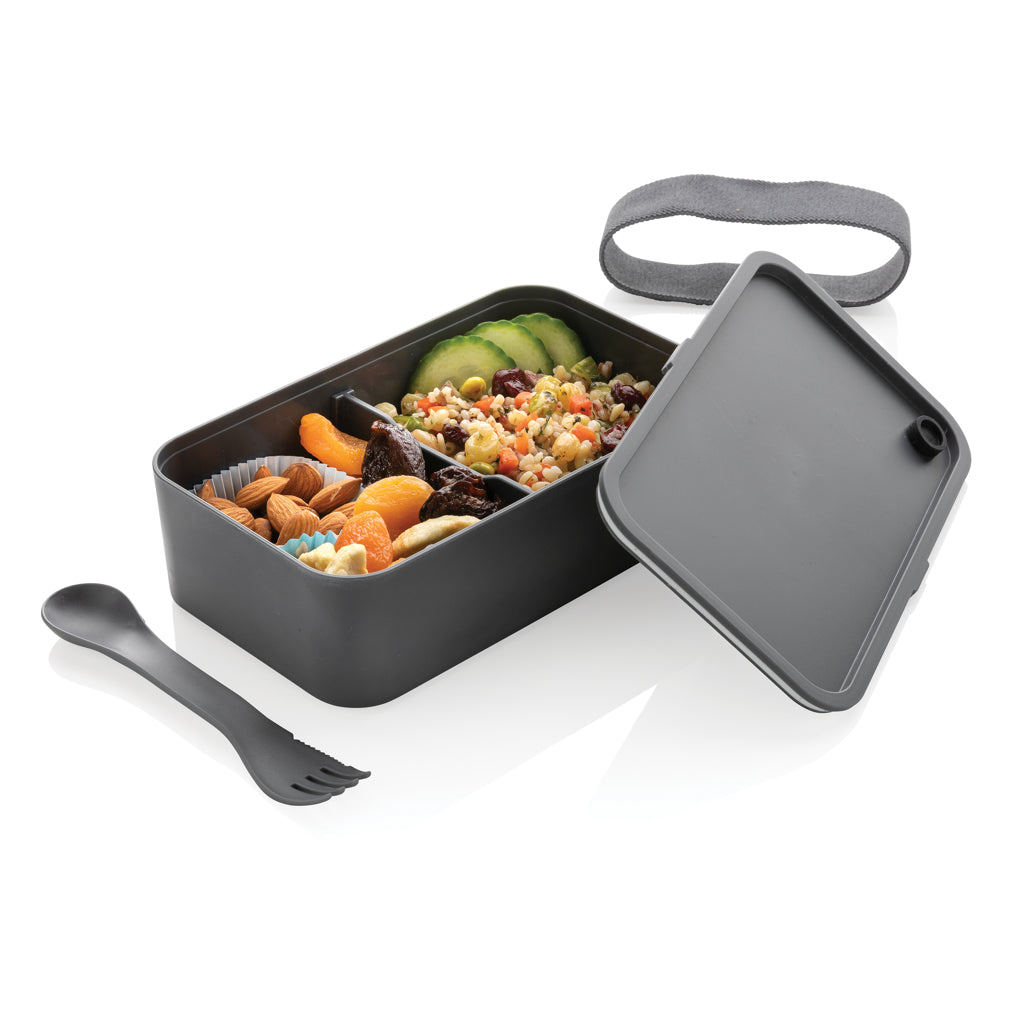 PP lunchlåda med skedgaffel