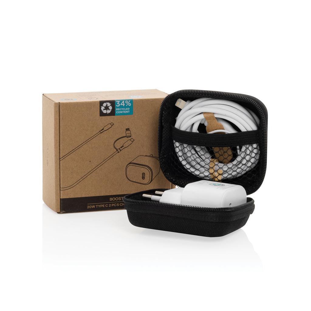 Boost 20W type C 2 delar laddningsset RCS återvunnen PET