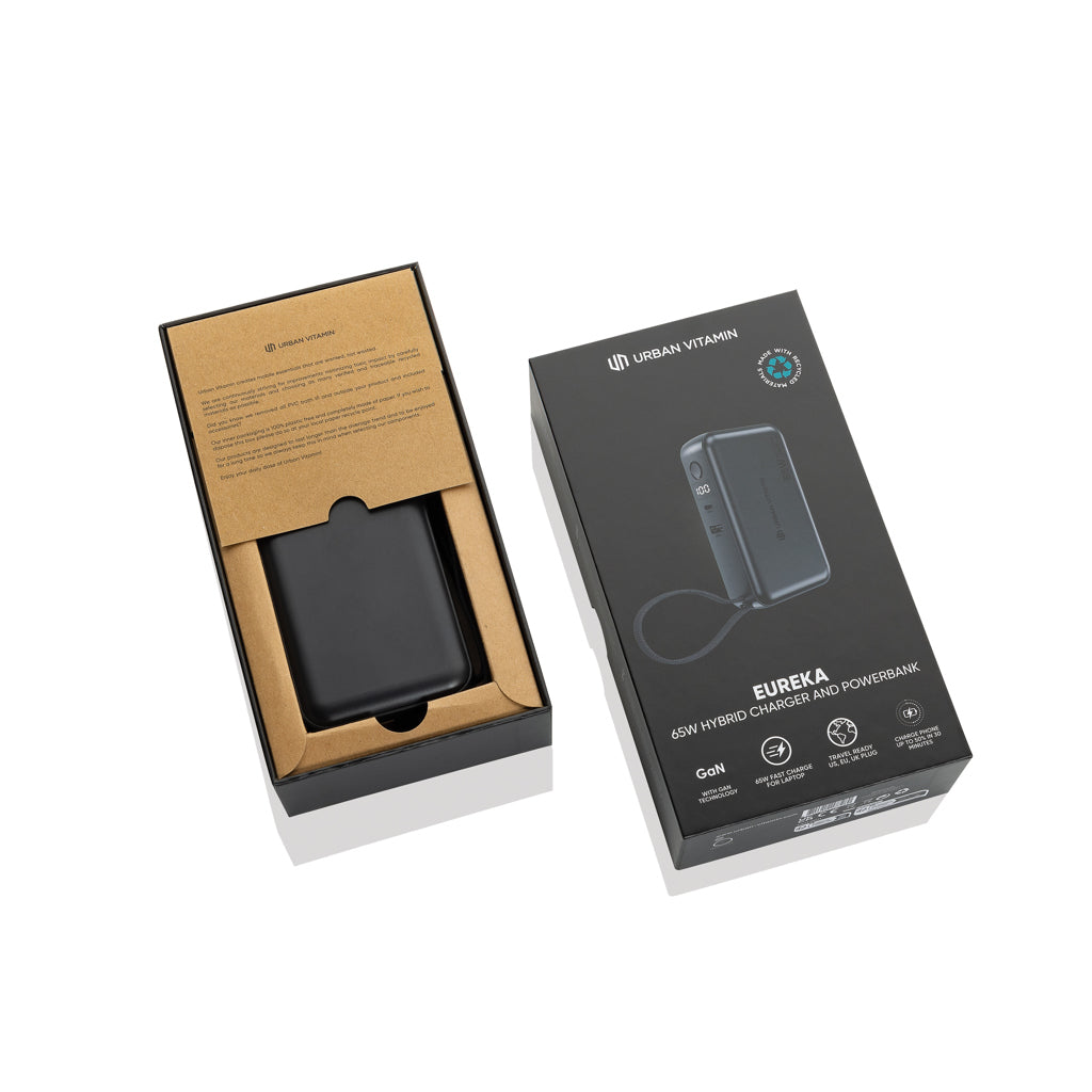 Urban Vitamin Eureka RCS återvunnen 65W hybridladdare