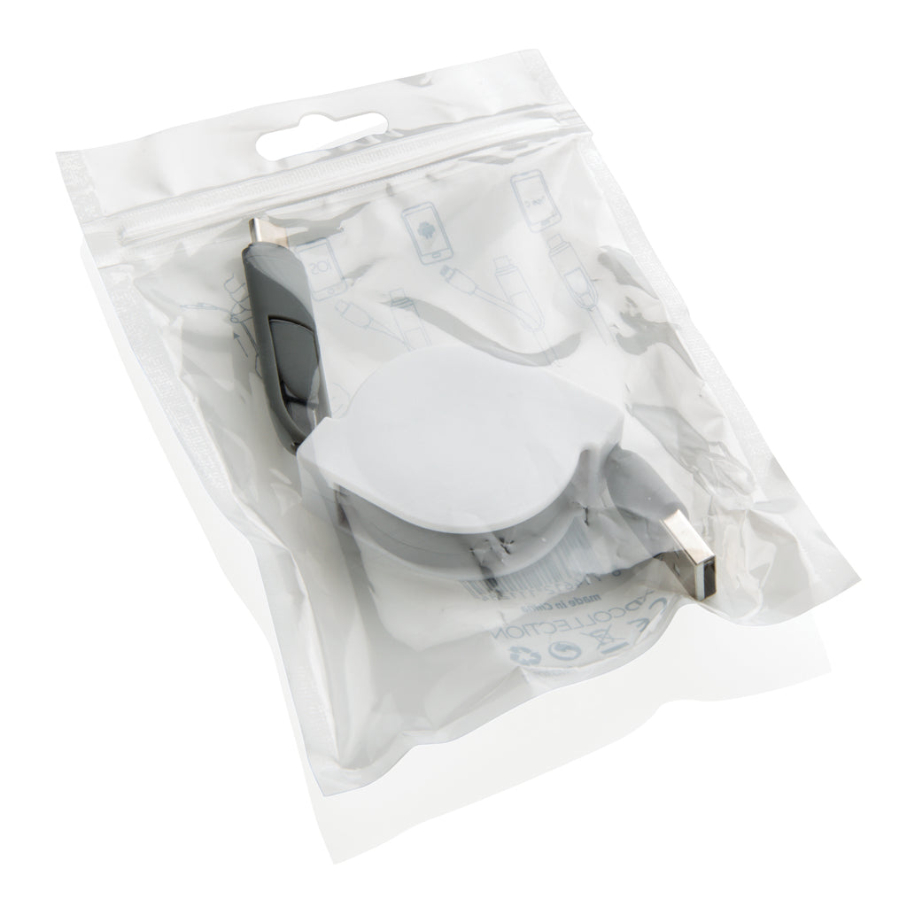 Utdragbar 3-i-1 kabel