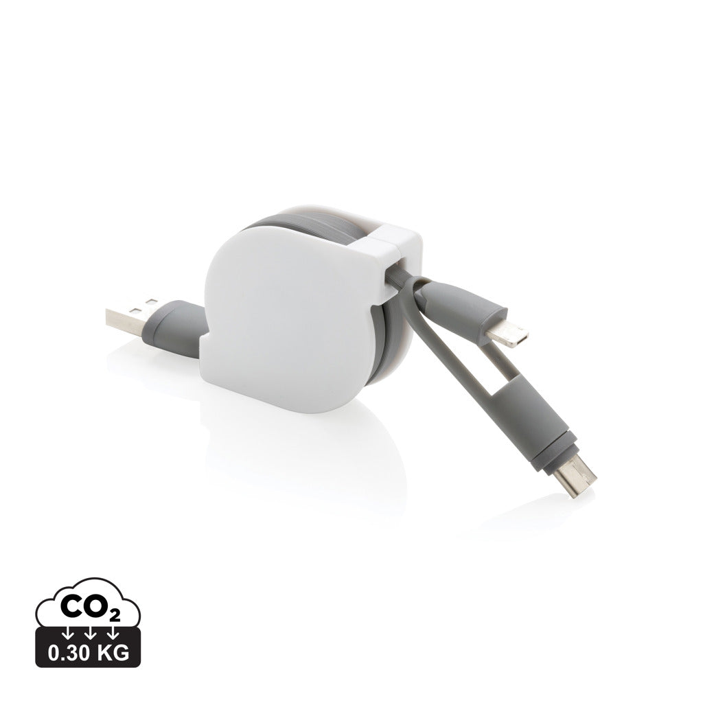 Utdragbar 3-i-1 kabel