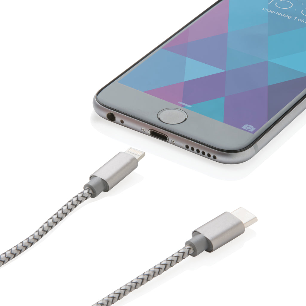 3-i-1 flätad kabel