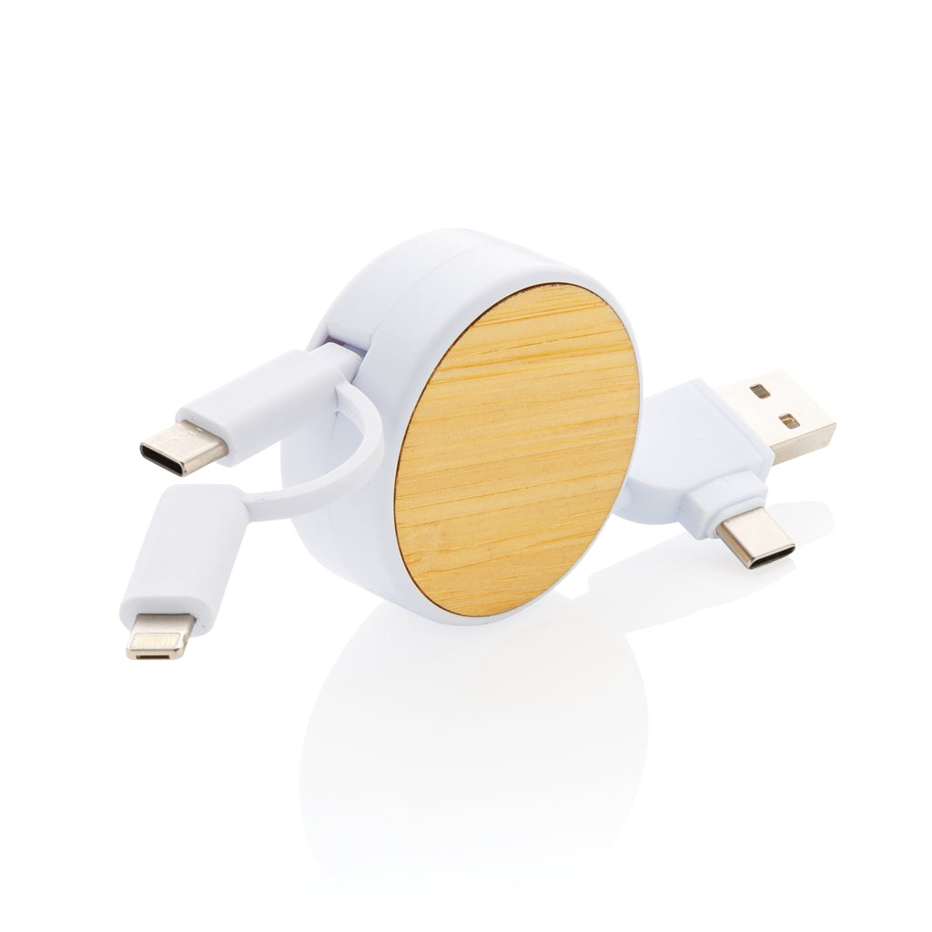 Ontario 6-i-1 utdragbar kabel i RCS återvunnen plast