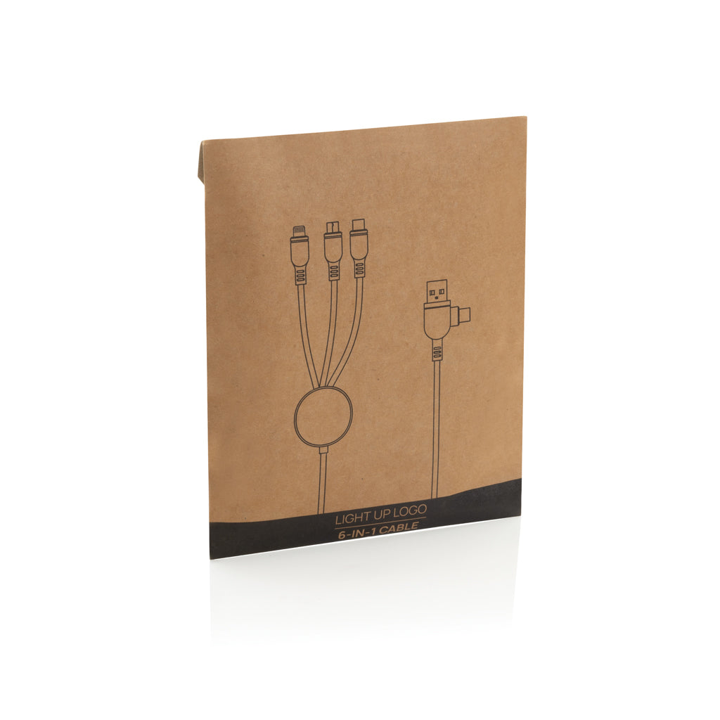 Light up logga 6-i-1 kabel