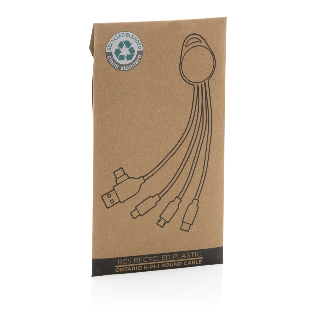 Ontario 6-i-1 rund kabel i RCS återvunnen plast