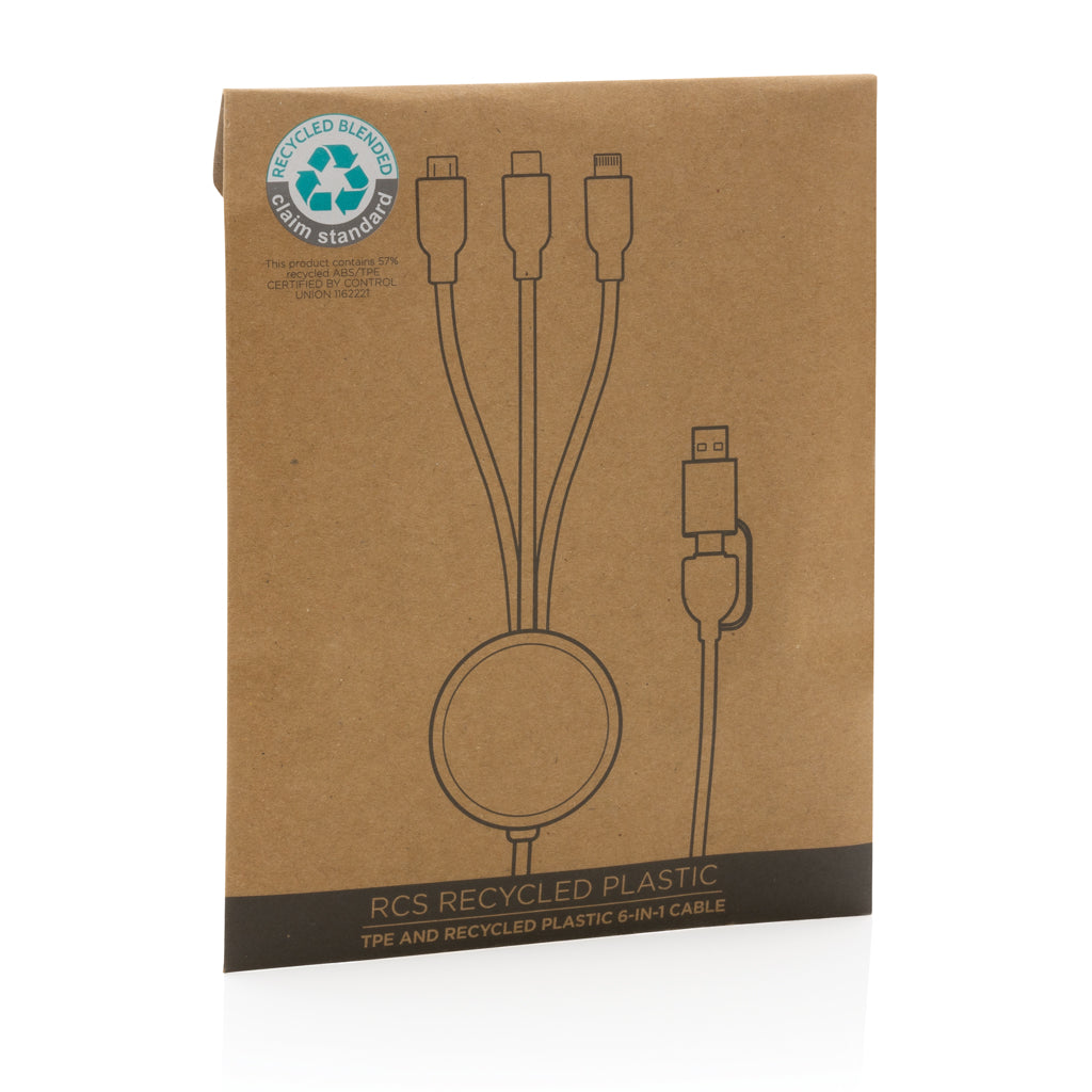 6-i-1 kabel i RCS återvunnen TPE och återvunnen plast