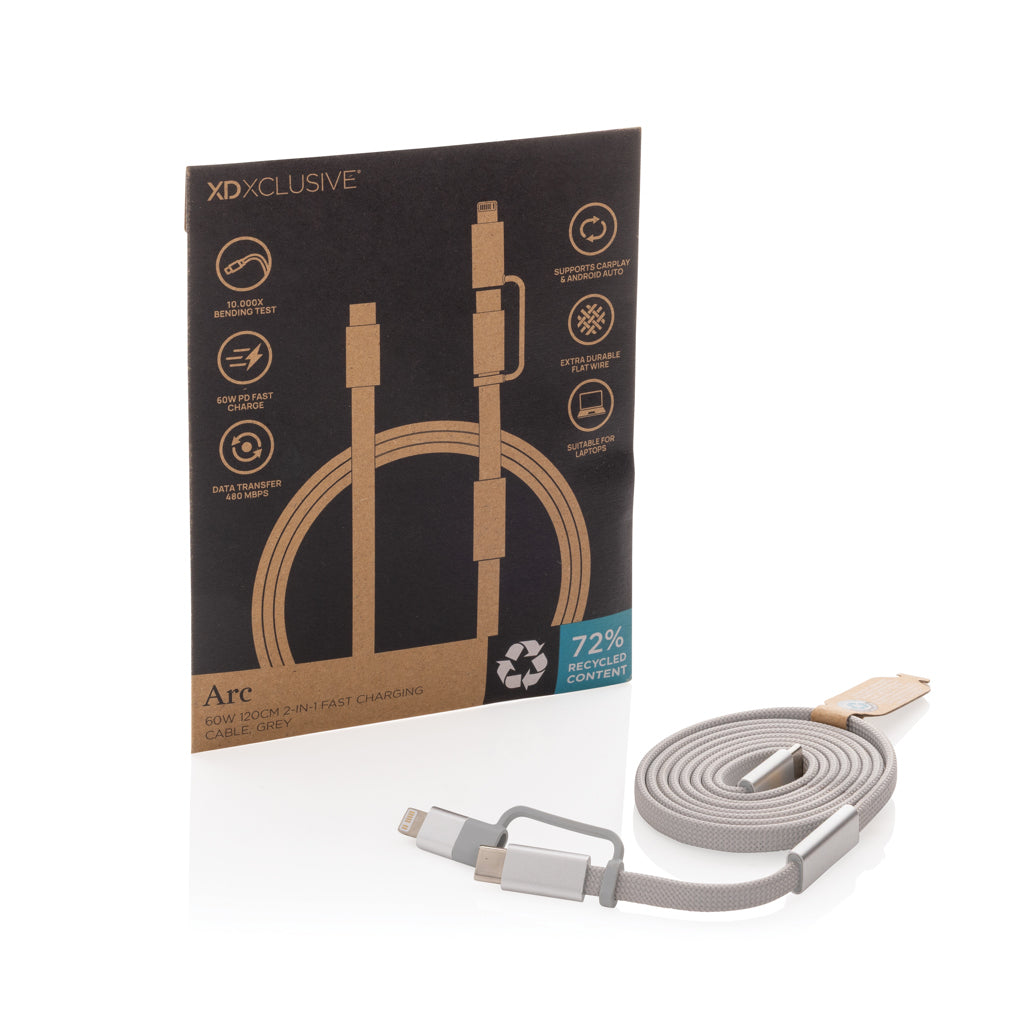 Arc RCS 60W 120 cm 2-i-1 snabbladdningskabel