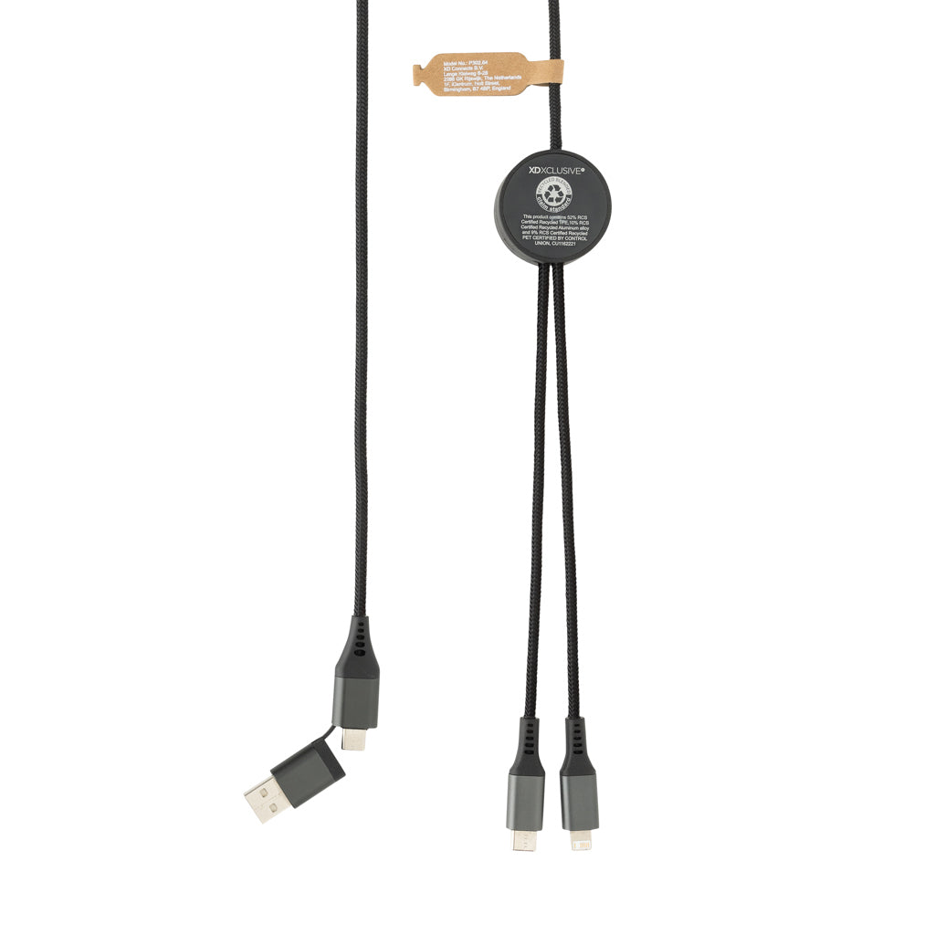 Terra RCS återvunnen PET 3 meter 4-i-1-kabel