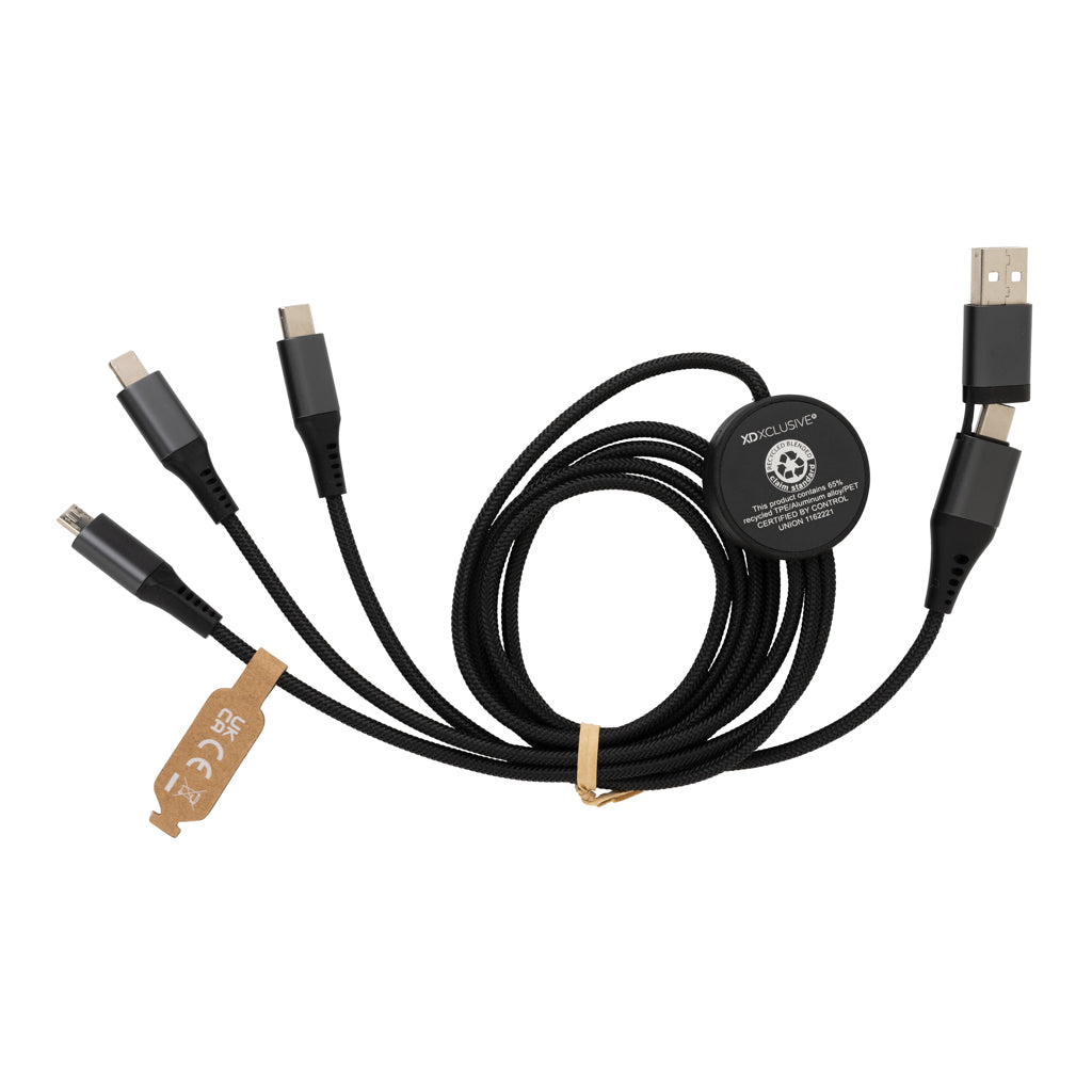 Terra 120cm 6-i-1 kabel i RCS återvunnen aluminium
