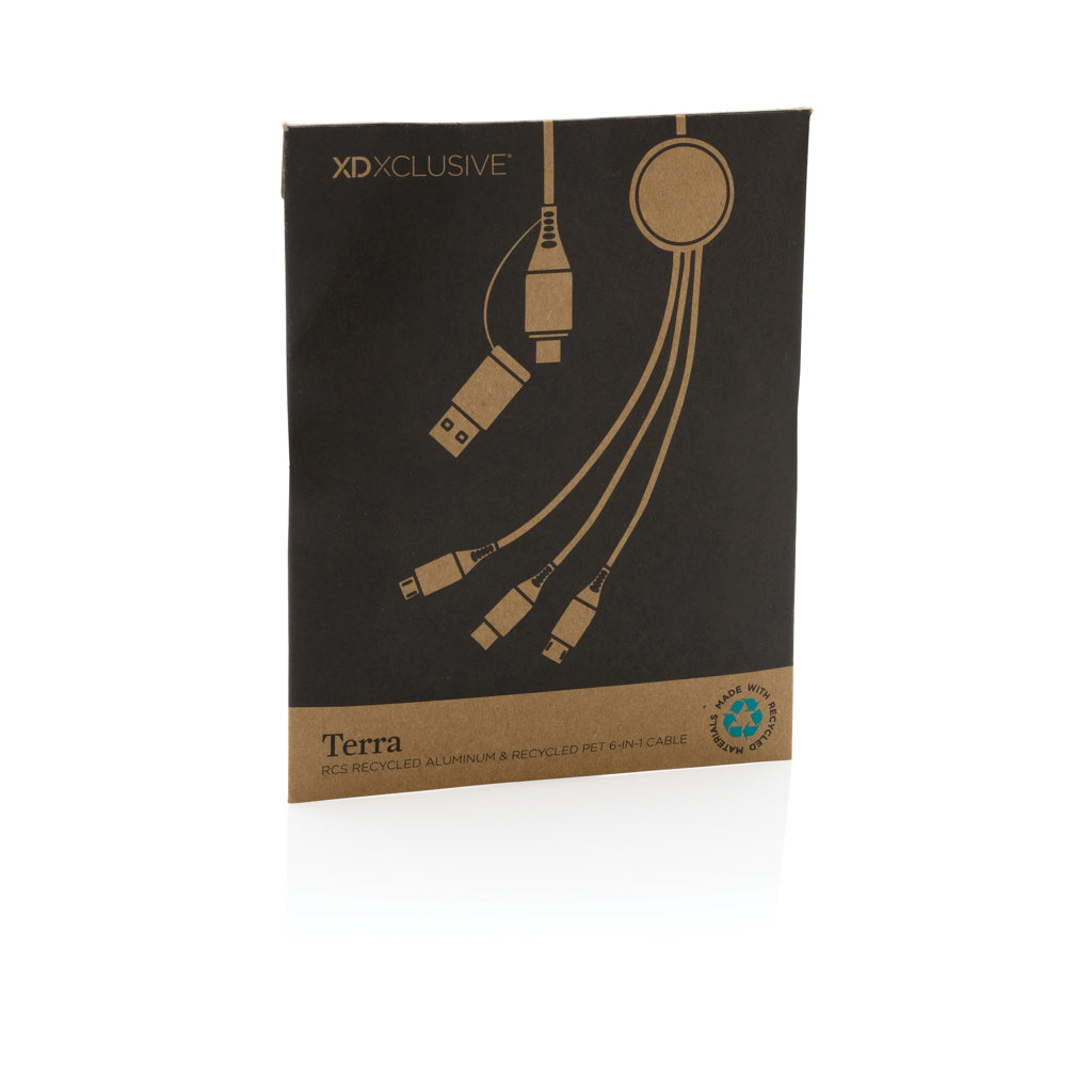 Terra 120cm 6-i-1 kabel i RCS återvunnen aluminium