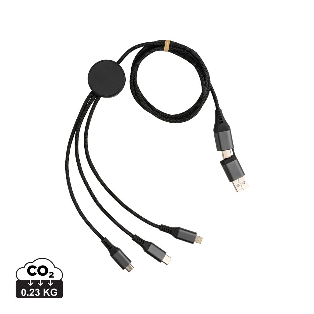 Terra 120cm 6-i-1 kabel i RCS återvunnen aluminium