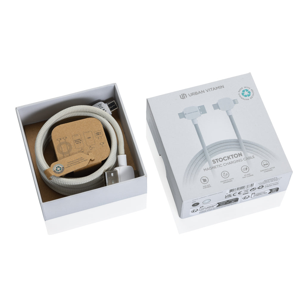 Urban Vitamin Stockton 65W återvunnen magnetkabel i rTPE/PET