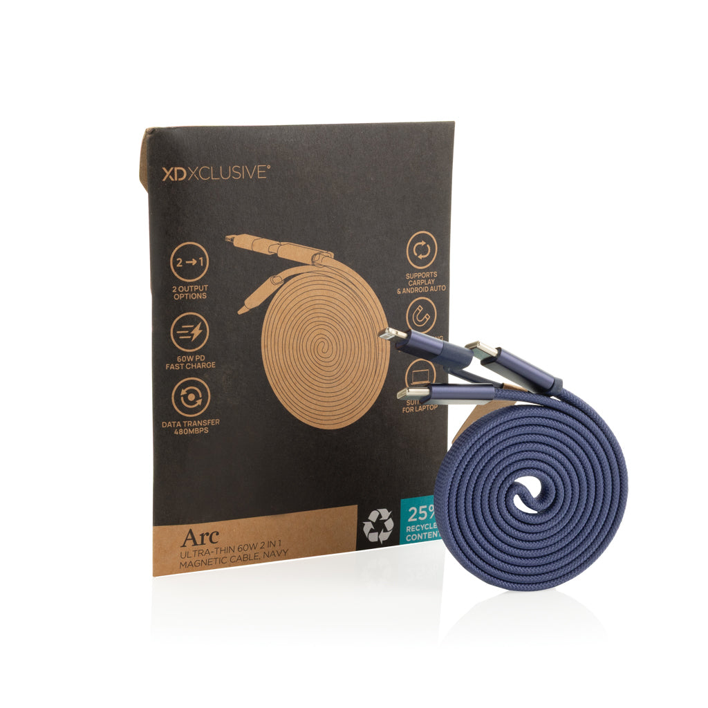 Arc ultra-tunn 60W 2-1-1 magnetisk kabel RCS