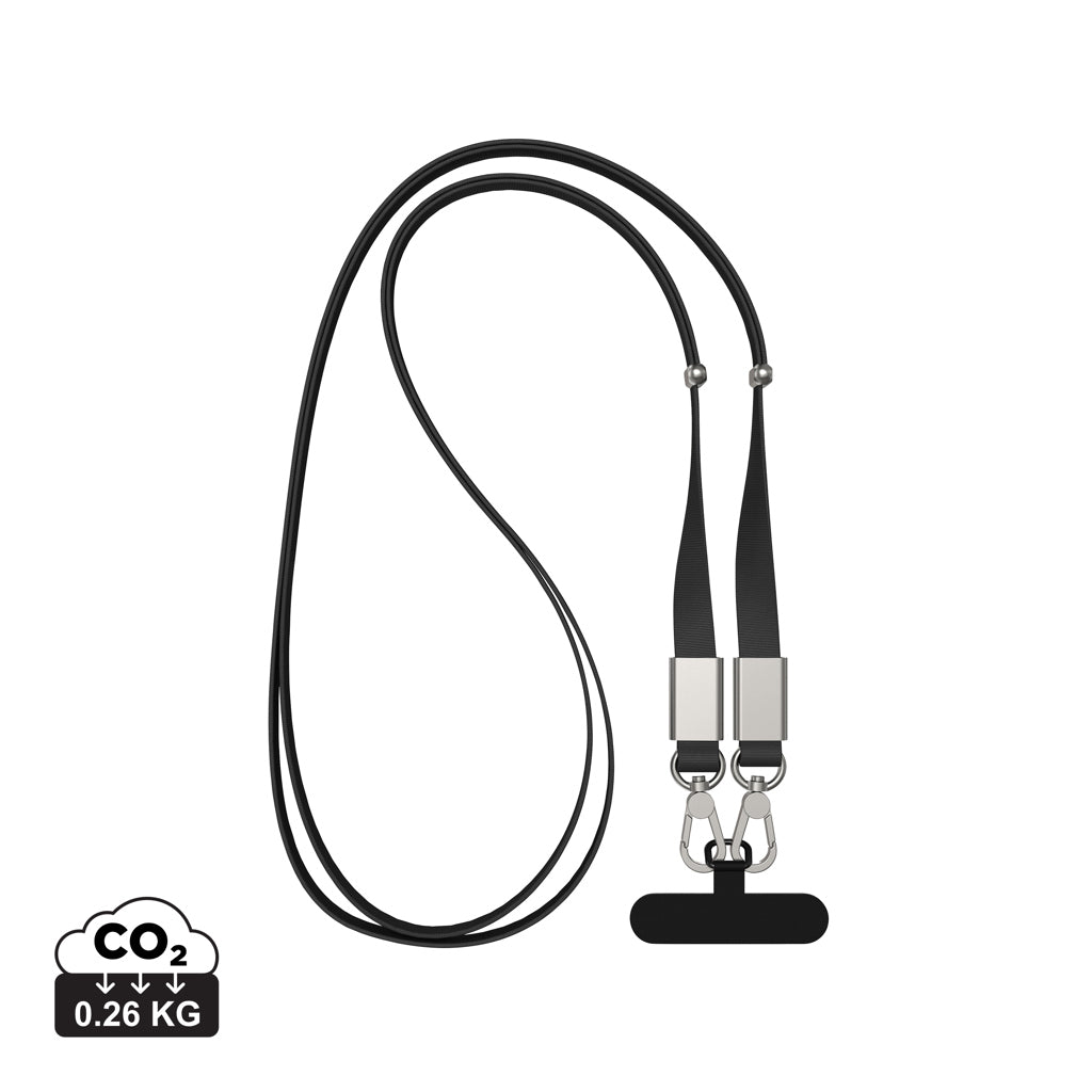 Nivo Crossbody lanyard i RCS återvunnen PET