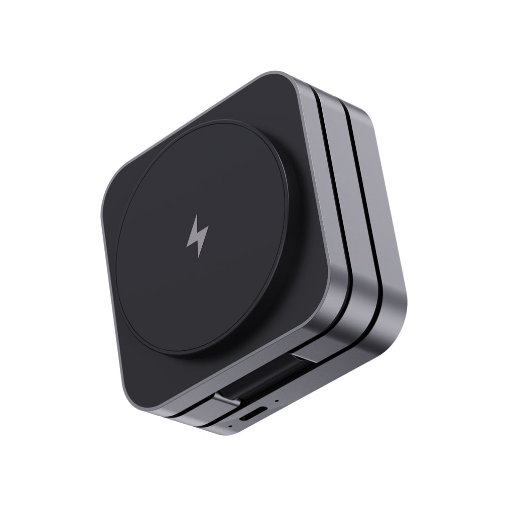 Terra 3 i 1 15W vikbar laddare i RCS återvunnet aluminium