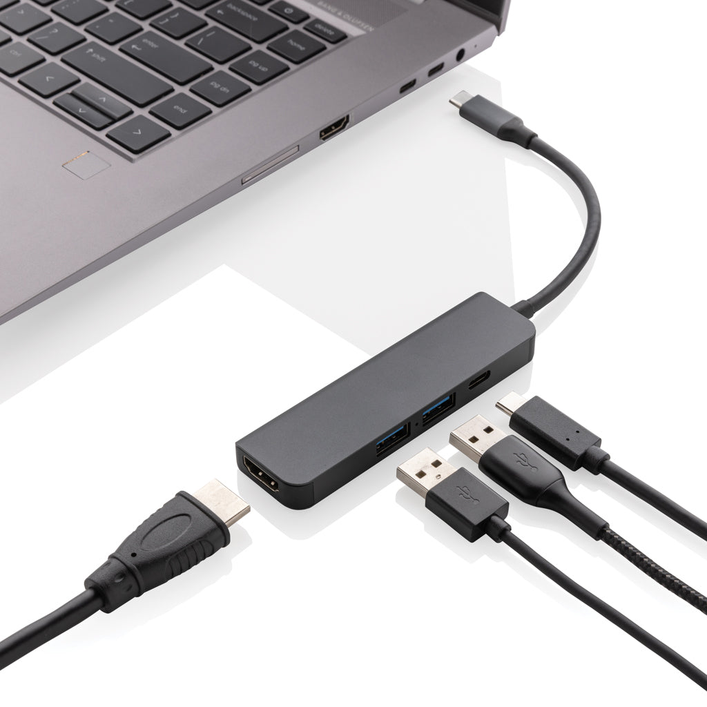 Terra hub med HDMI input i RCS återvunnen aluminium
