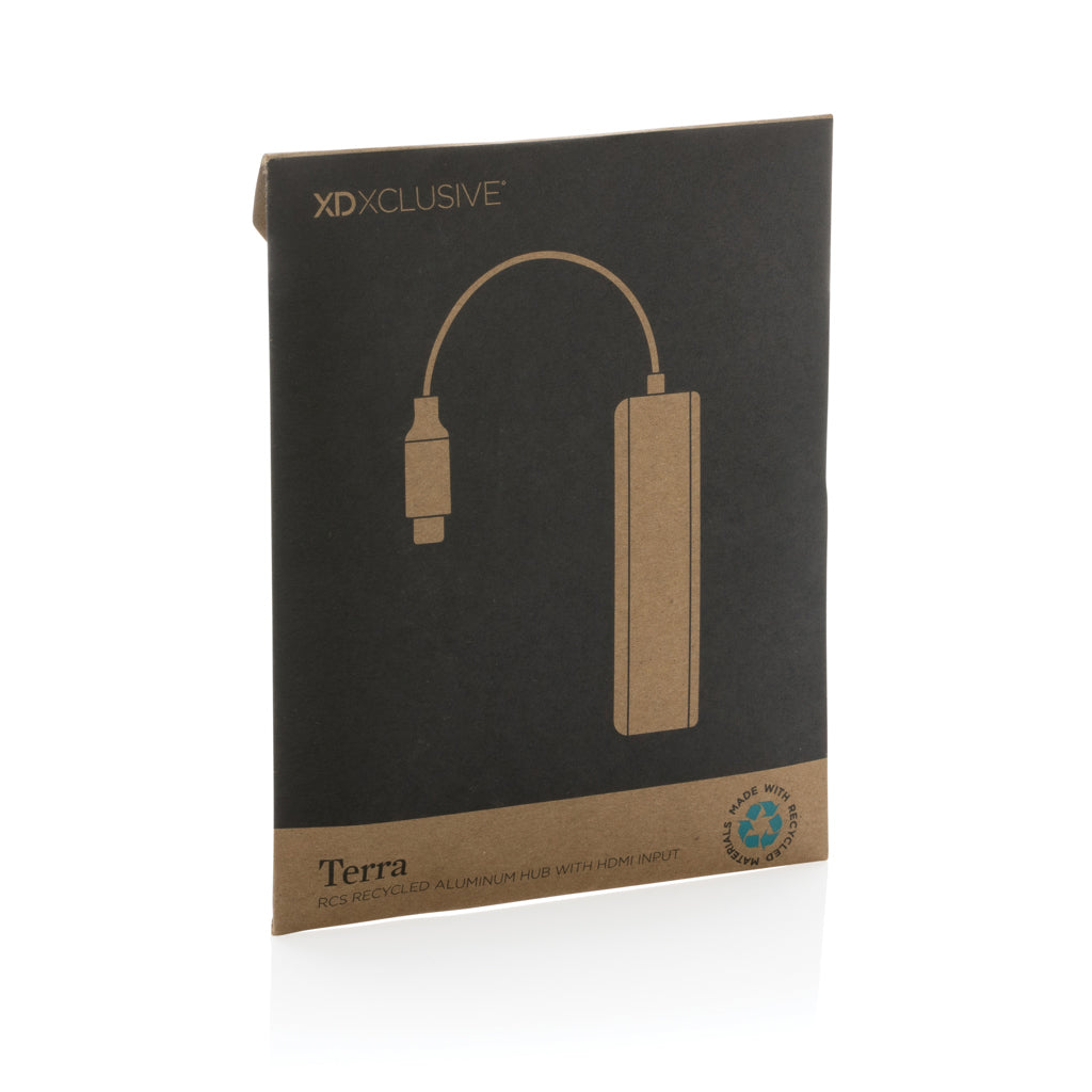 Terra hub med HDMI input i RCS återvunnen aluminium
