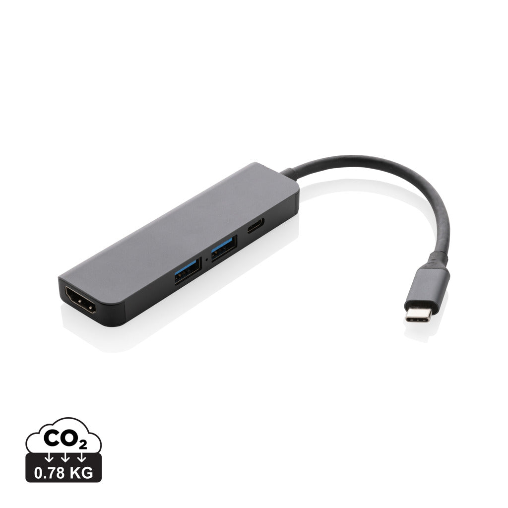 Terra hub med HDMI input i RCS återvunnen aluminium