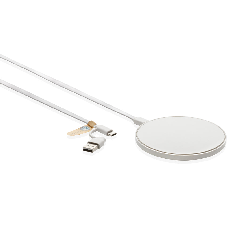 10W trådlös laddare i återvunnen plast, RCS standard