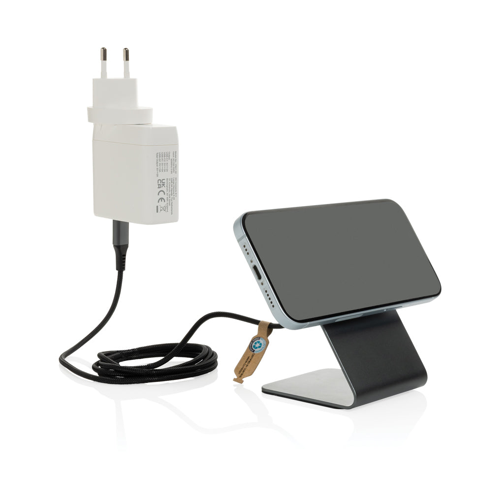 Terra aluminium 15W magnetisk trådlös telefonställ för mobil