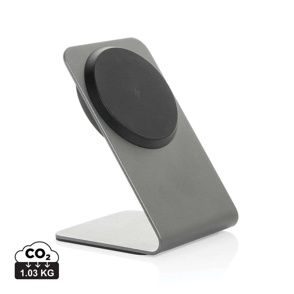 Terra aluminium 15W magnetisk trådlös telefonställ för mobil