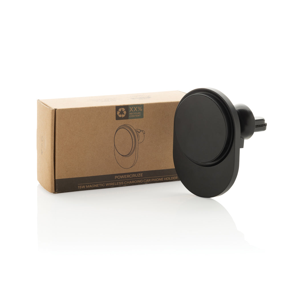 PowerCruze RCS rplastic 15W magnetisk laddning mobilhållare
