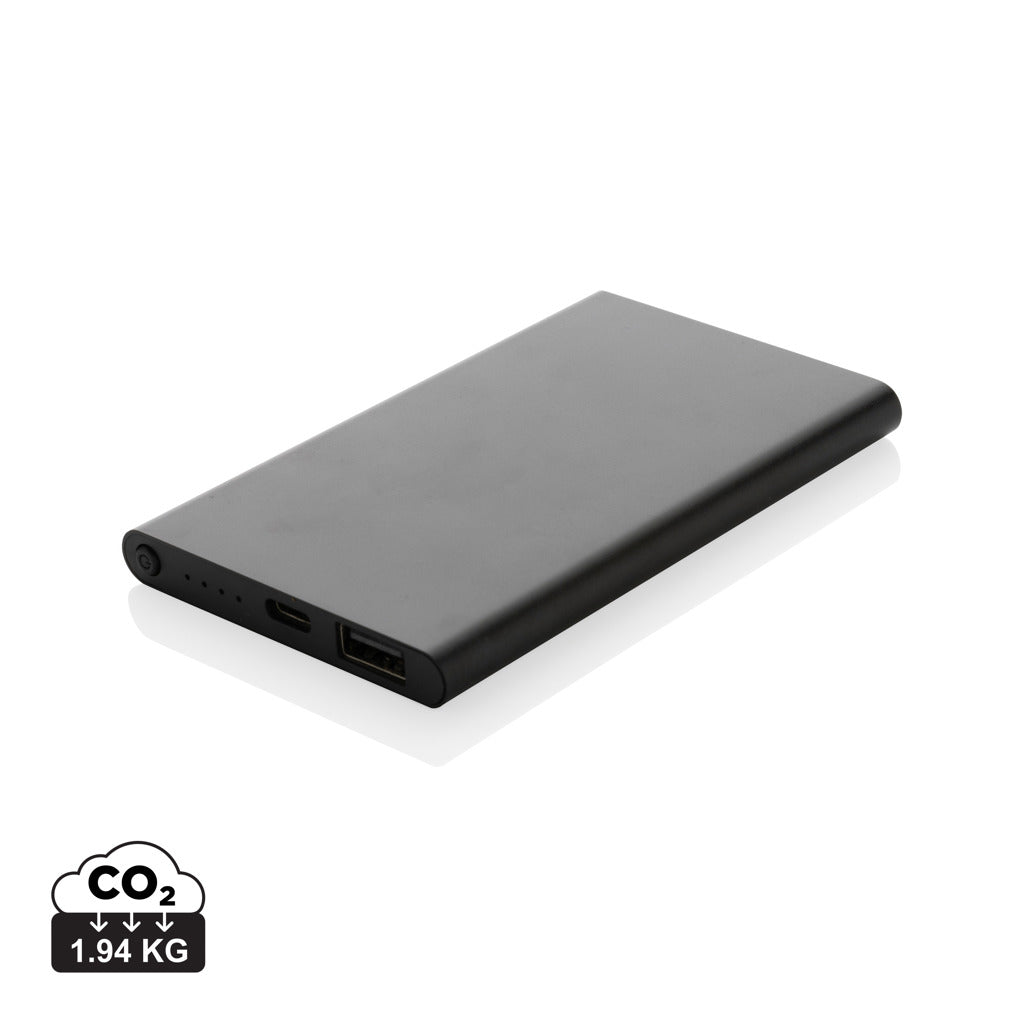 4.000mAh powerbank, type C, RCS återvunnen plast/aluminium