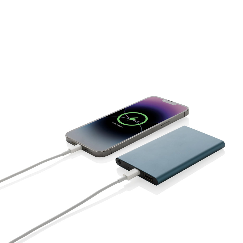 4.000mAh powerbank, type C, RCS återvunnen plast/aluminium