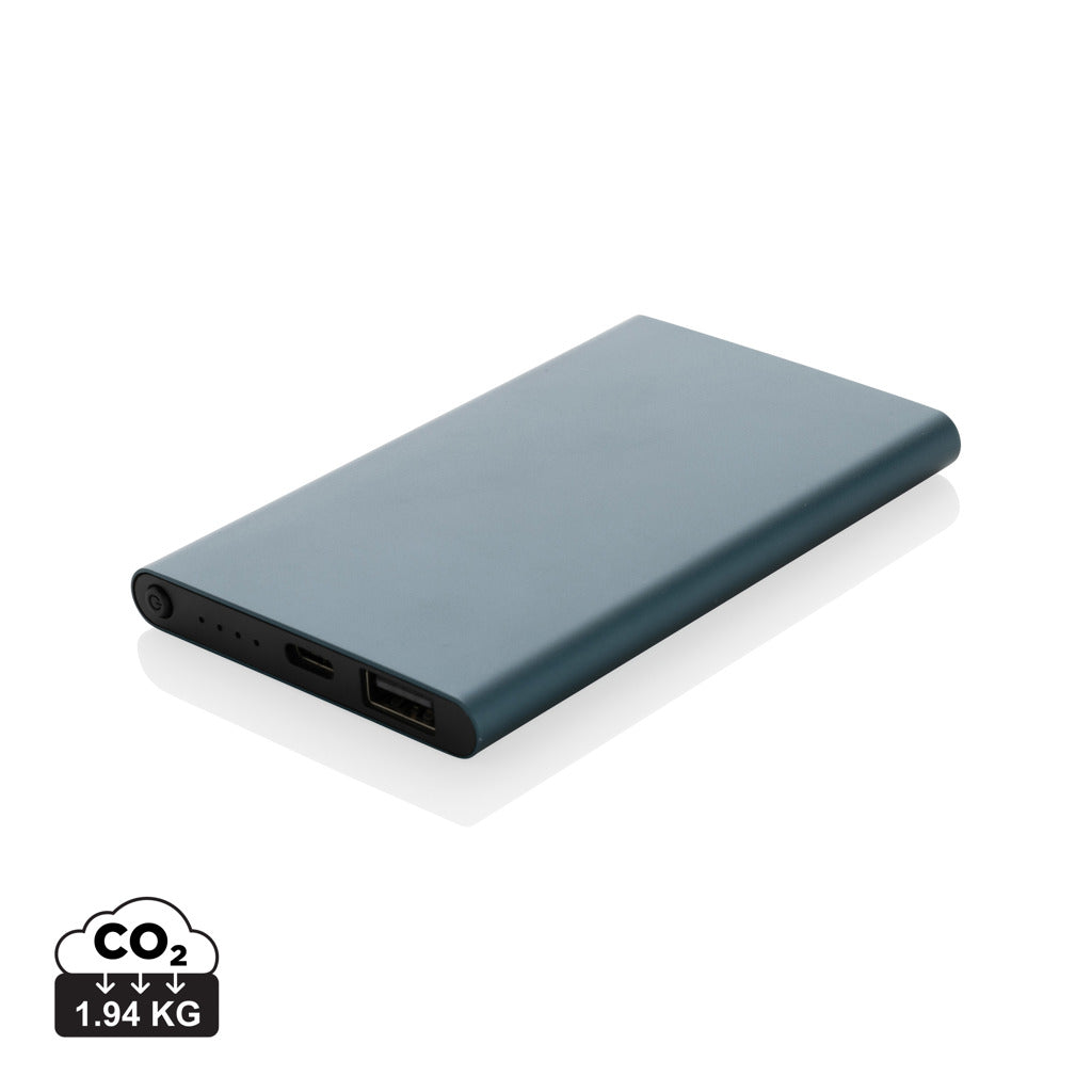 4.000mAh powerbank, type C, RCS återvunnen plast/aluminium