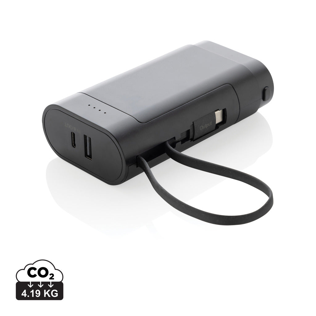 CycleCell 10.000 mAh powerbank med avtagbart batteri