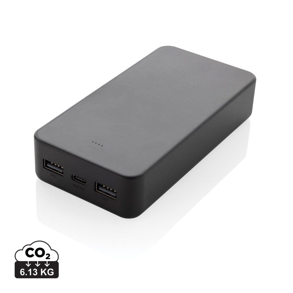 Boostcore RCS powerbank i återvunnen plast 20.000mAh USB