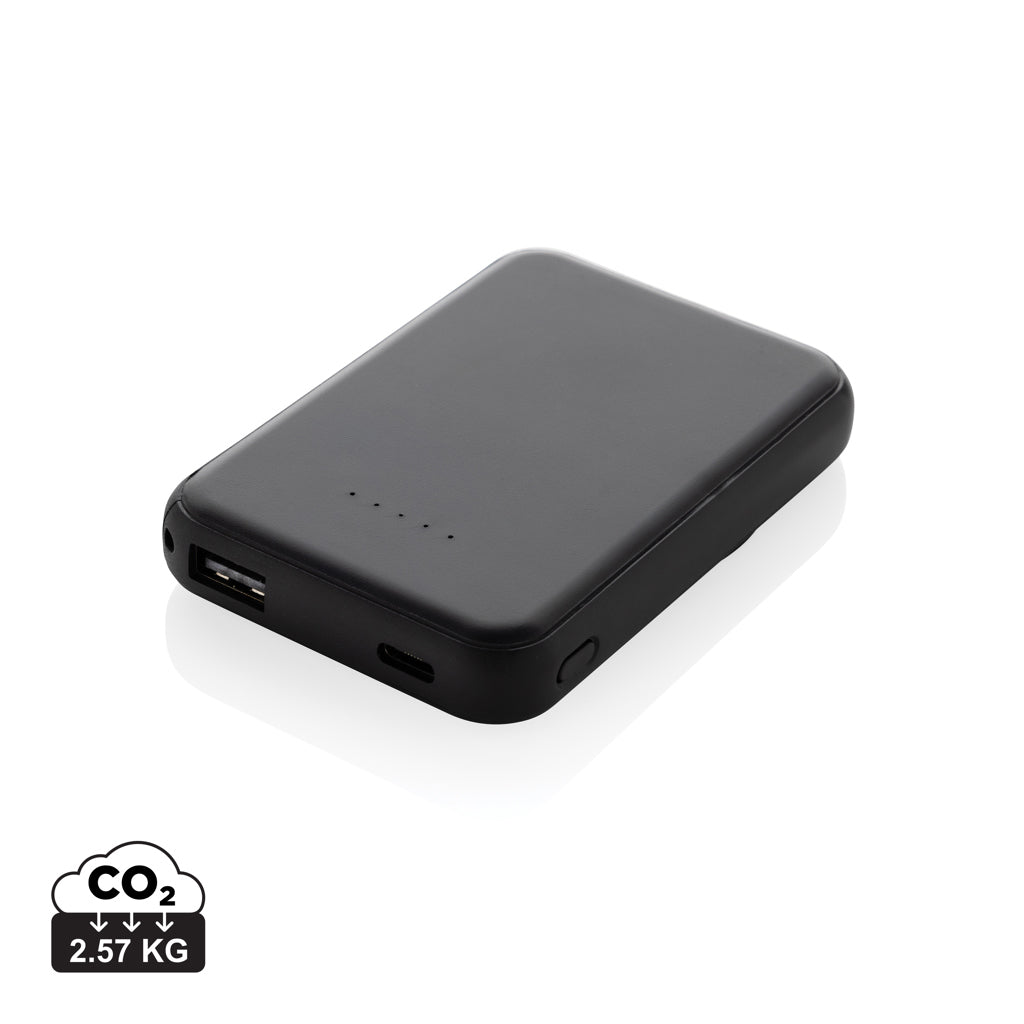 Stellar RCS återvunnen plast 5000 mah 5W magnetisk powerbank
