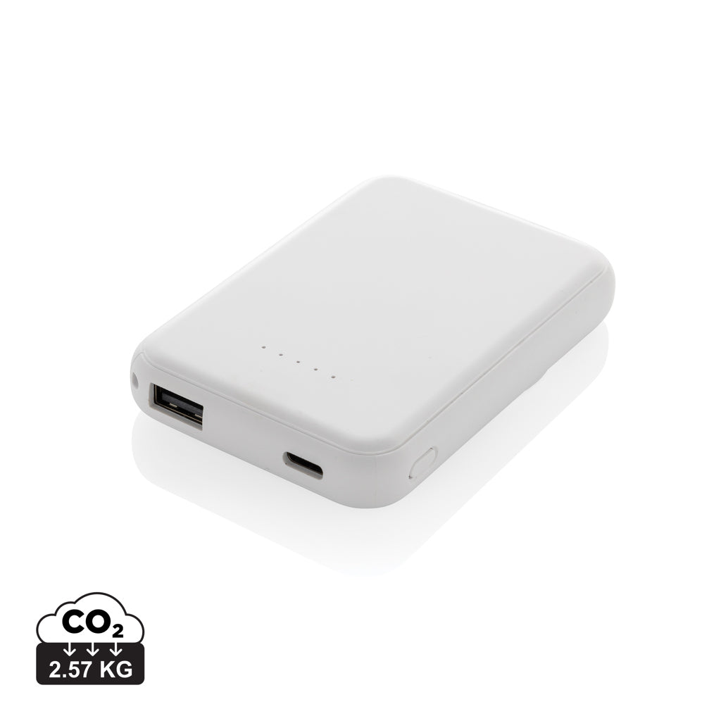 Stellar RCS återvunnen plast 5000 mah 5W magnetisk powerbank