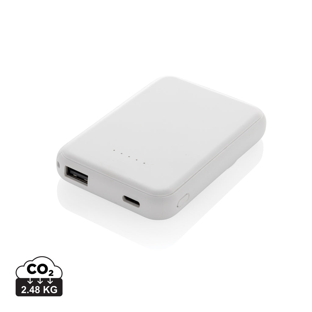 Stellar RCS återvunnen plast 5000 mah 5W magnetisk powerbank