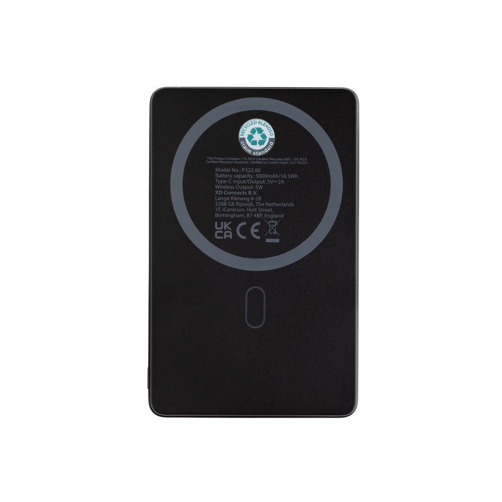 Orion RCS återvunnen aluminium 5000 mah 5W magnetisk powerba