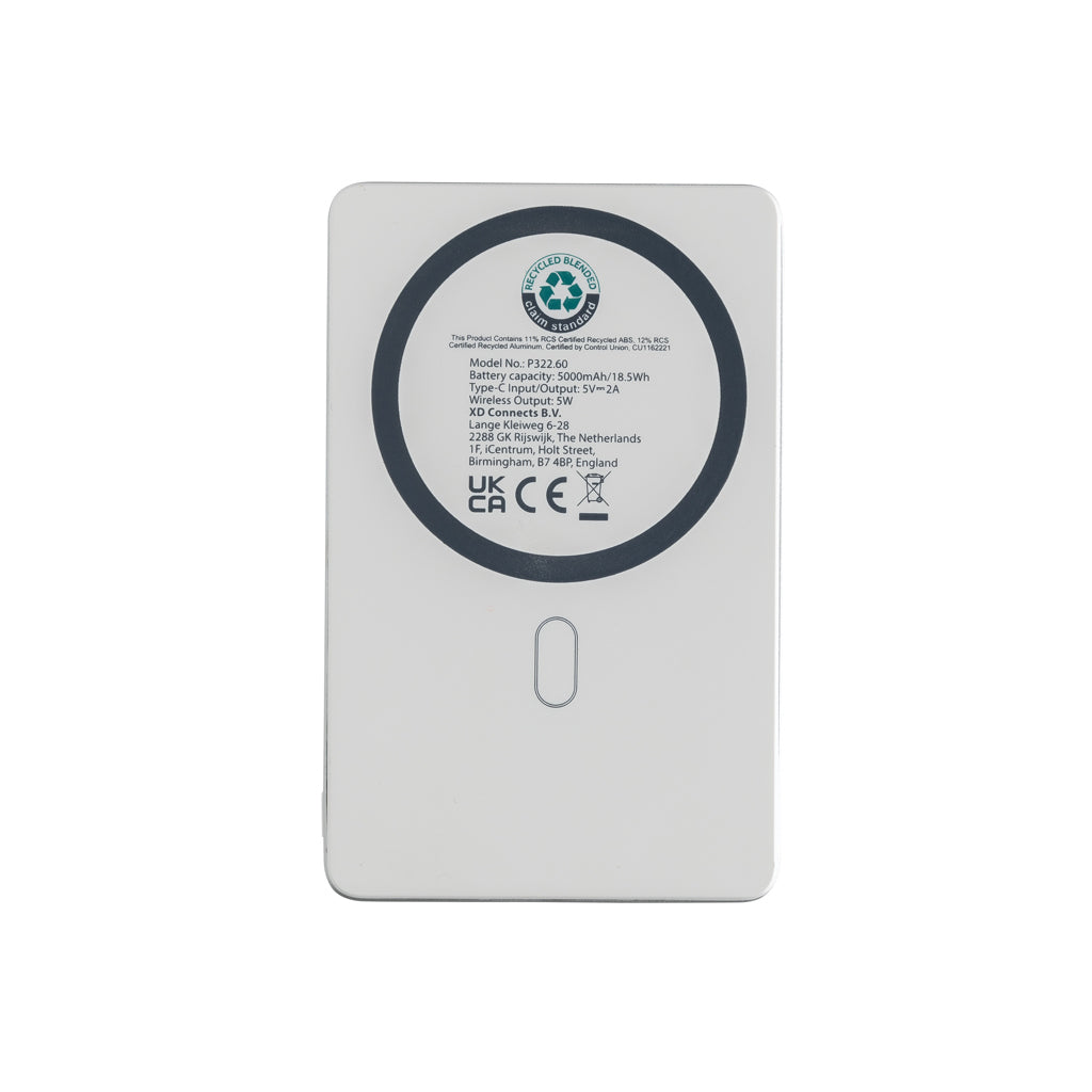 Orion RCS återvunnen aluminium 5000 mah 5W magnetisk powerba