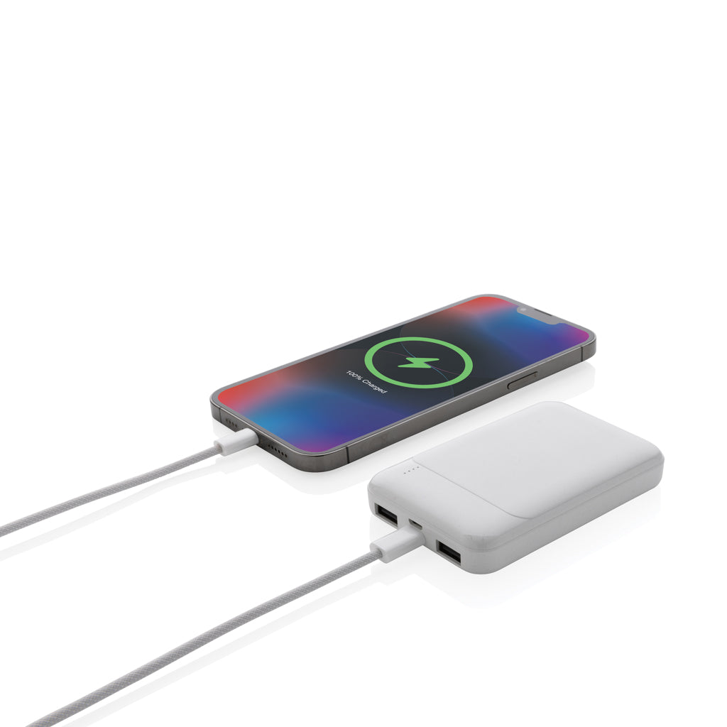 5.000 mAh powerbank i RCS återvunnen plast