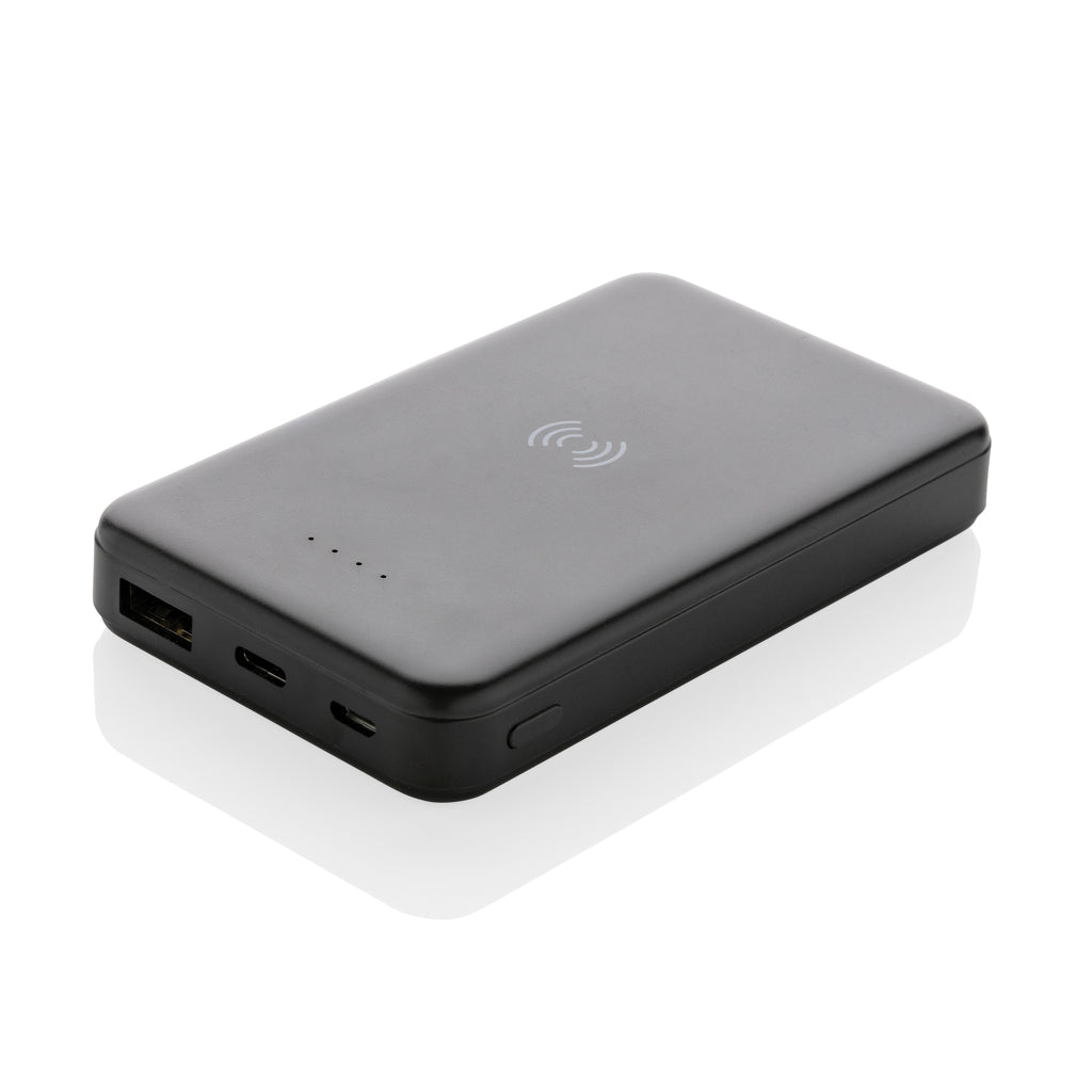 5.000 mAh trådlös powerbank i RCS återvunnen plast