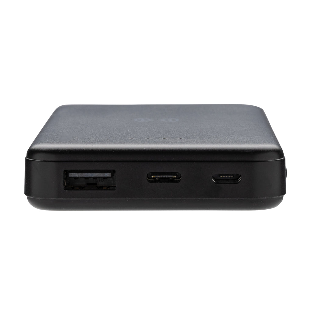 5.000 mAh trådlös powerbank i RCS återvunnen plast