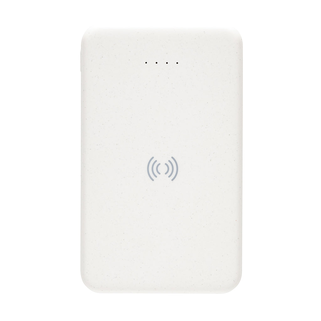 5.000 mAh trådlös powerbank i RCS återvunnen plast